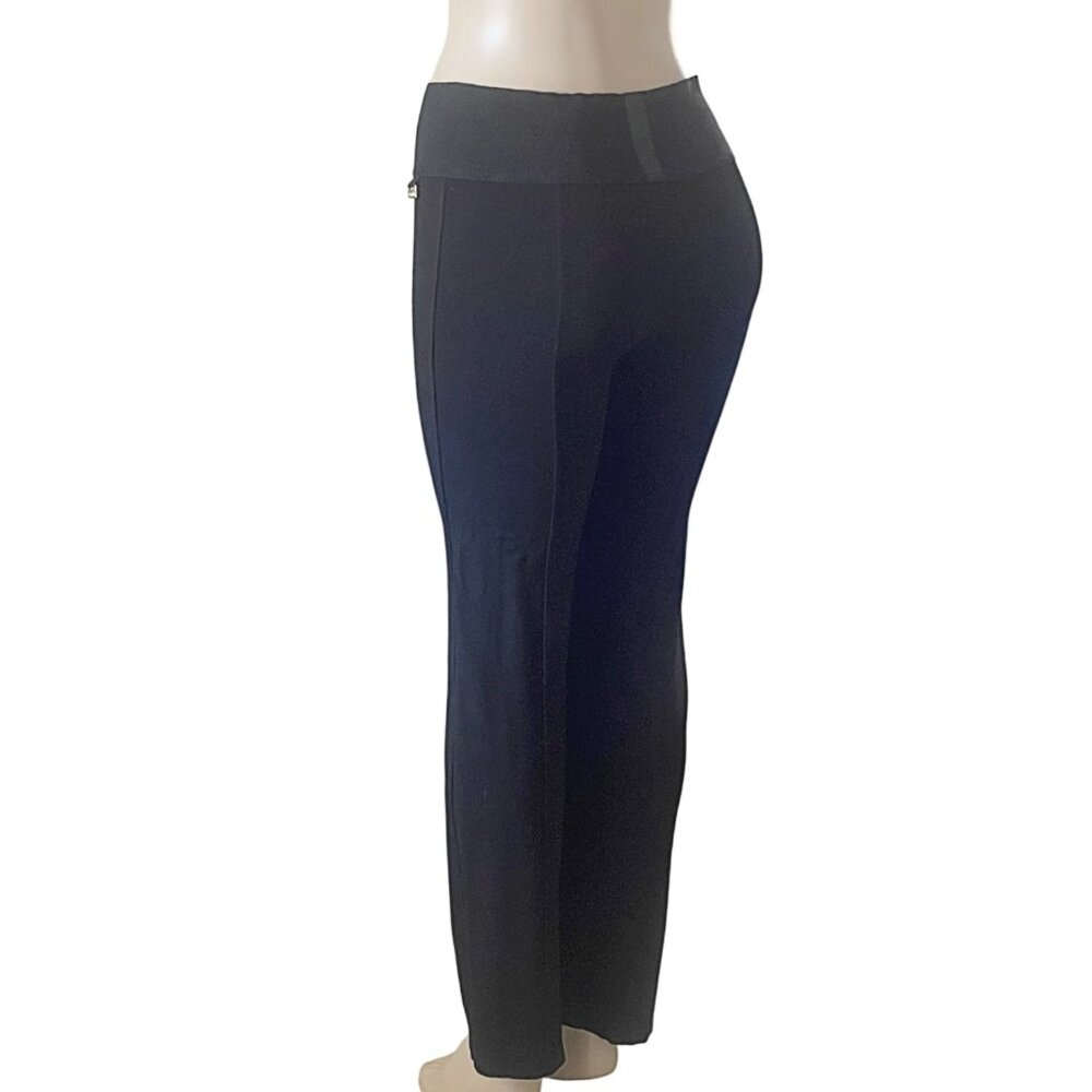 Calvin Klein Wide Elastic Waist Ponte Pull On Power Stretch Leggings Pants S - Picture 5 of 10